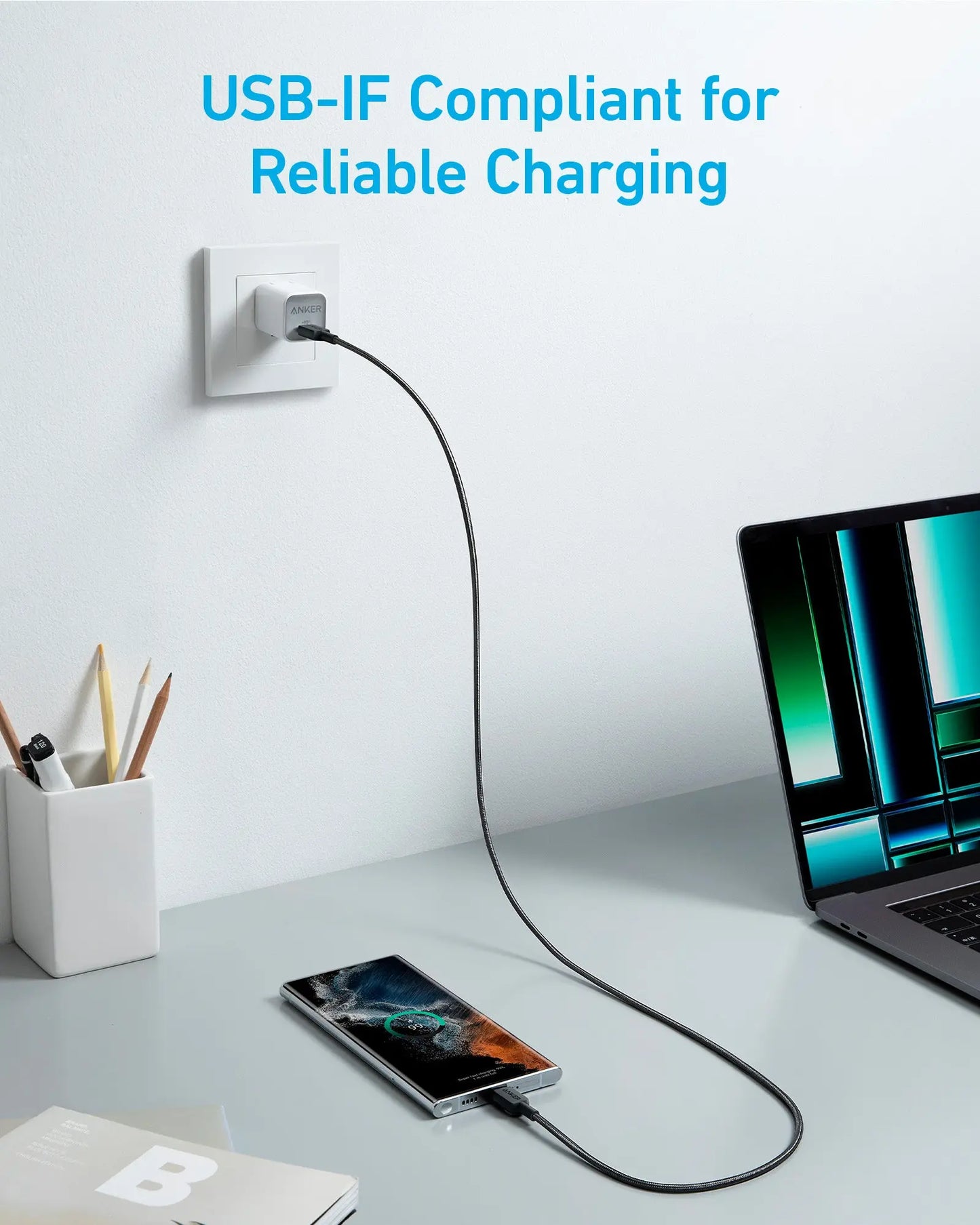 Anker Cable 322 USB-C to USB-C Cable 60W 3ft