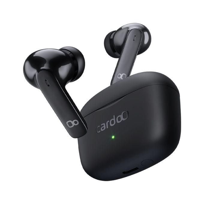 Cardoo Noise Cancelling True Wireless EarBuds - Multi Connection Bluetooth 5.3 - Black