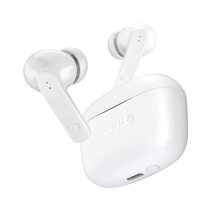 Cardoo Noise Cancelling True Wireless EarBuds - Multi Connection Bluetooth 5.3 - White