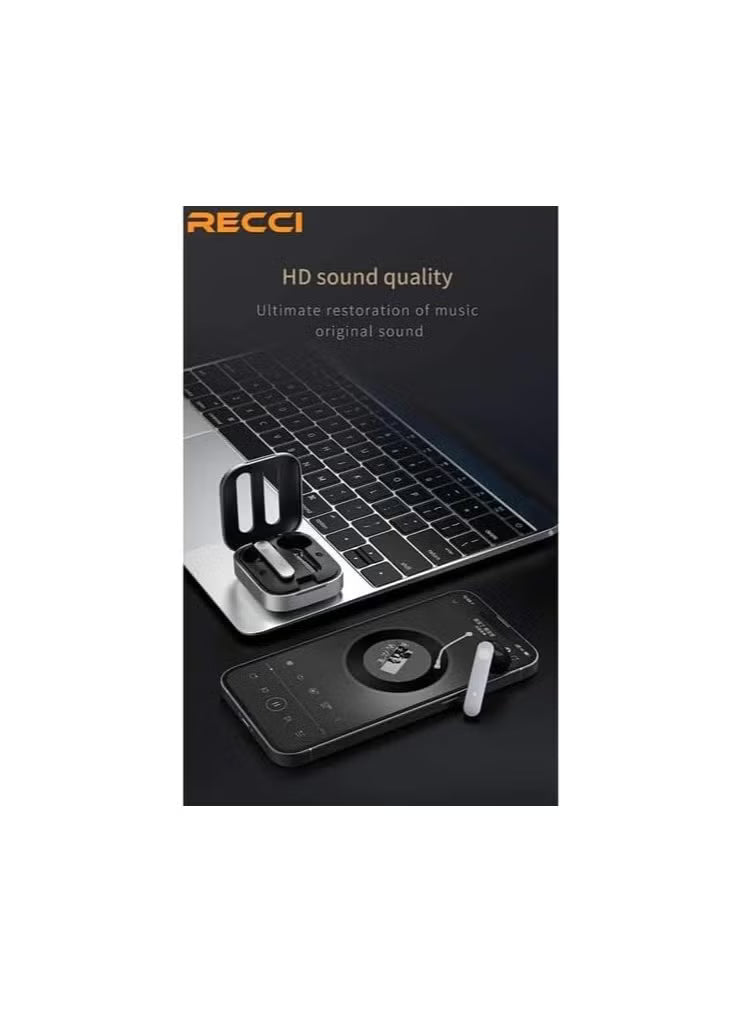 RECCI RT13 - Wireless earphones With touch feature - Gray