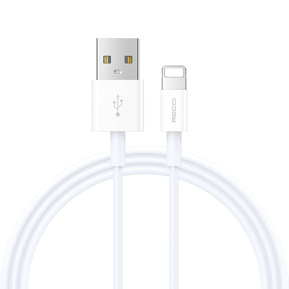 Recci RS06L USB-A to Lightning 2.4A Fast Charging Data and Charging Cable 1M