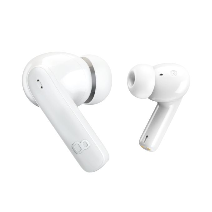 Cardoo Noise Cancelling True Wireless EarBuds - Multi Connection Bluetooth 5.3 - White