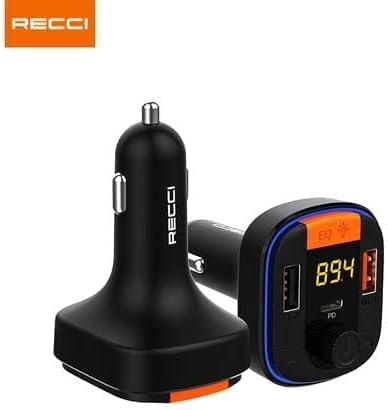 Recci RQ01-48W QC3.0+PD+MP3 Player Bluetooth Digital Display Handfree