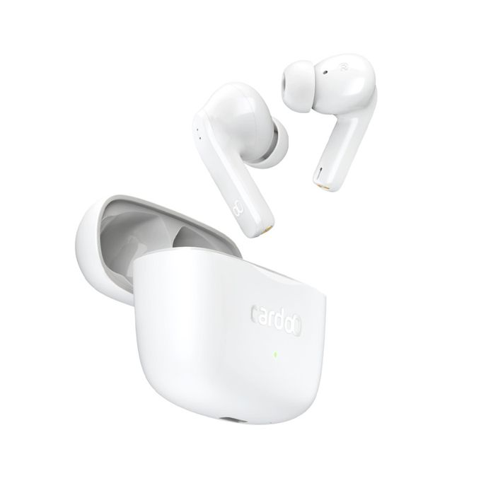 Cardoo Noise Cancelling True Wireless EarBuds - Multi Connection Bluetooth 5.3 - White