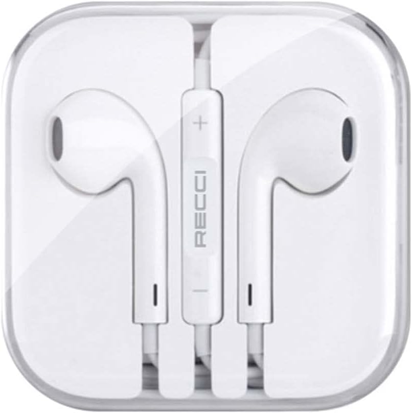 Recci REP-L27 Headphones Type-C In-Ear with Microphone - White