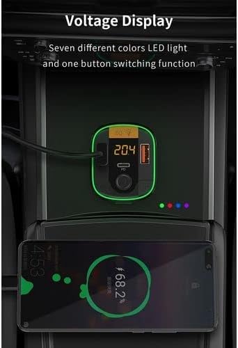 Recci RQ01-48W QC3.0+PD+MP3 Player Bluetooth Digital Display Handfree