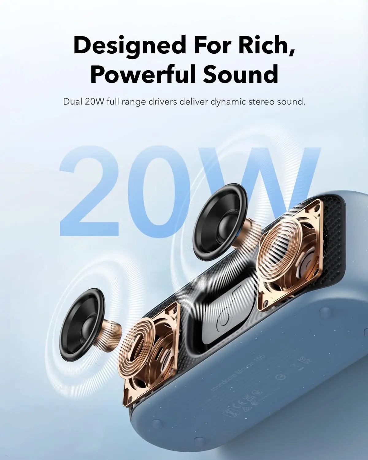 Anker Soundcore Motion 100 Portable Bluetooth Speaker - Black