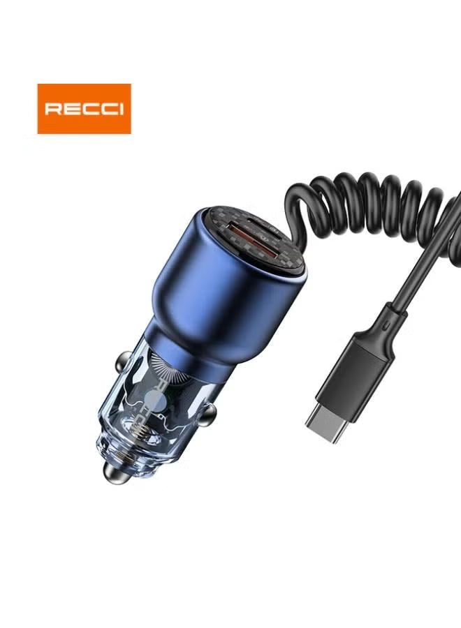 Recci RCC-N22 Car Charger Journey PD 65W + 45W Fast Charging