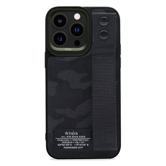 Kajsa Outdoor Collection - Camo Satin Back Case for iPhone 15 Pro Max