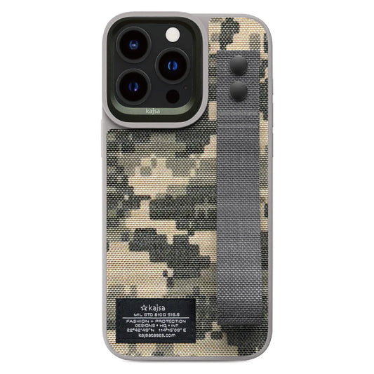 Kajsa Military Collection - Straps Back Case for iPhone 15 Pro Max
