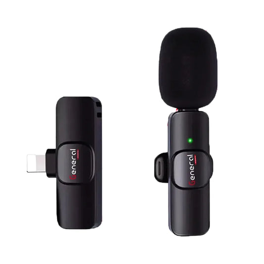 General K10 Lavalier Microphone Wireless External Auto-Syncs Microphone – Lightning