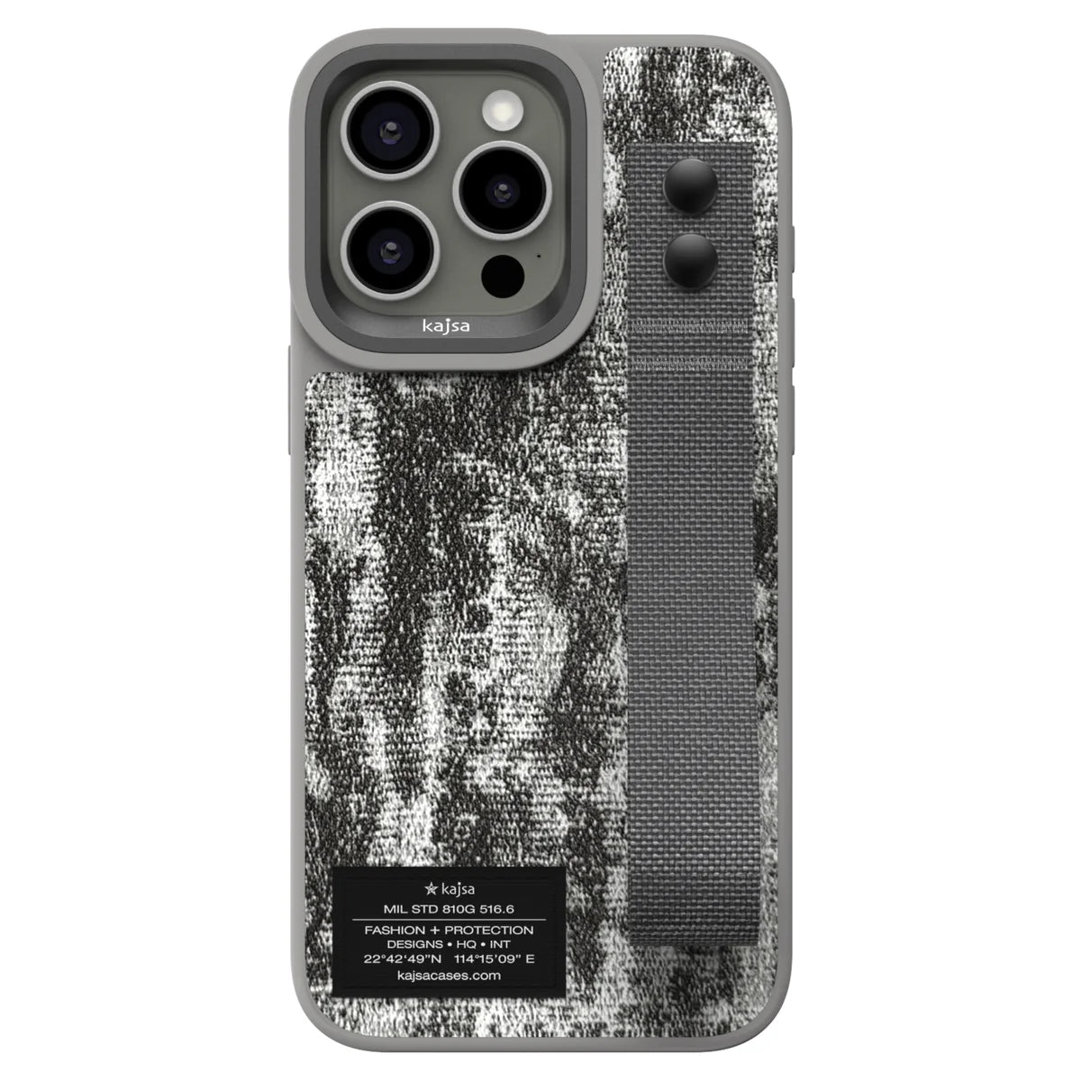 Kajsa Outdoor Collection - Tie Dye Straps Back Case for iPhone 15 Pro Max