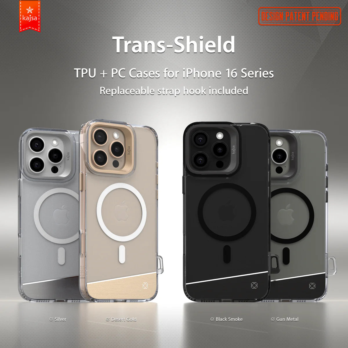 Trans-Shield Collection - Aluminium Back Case for iPhone 16 Pro MagSafe Compatible