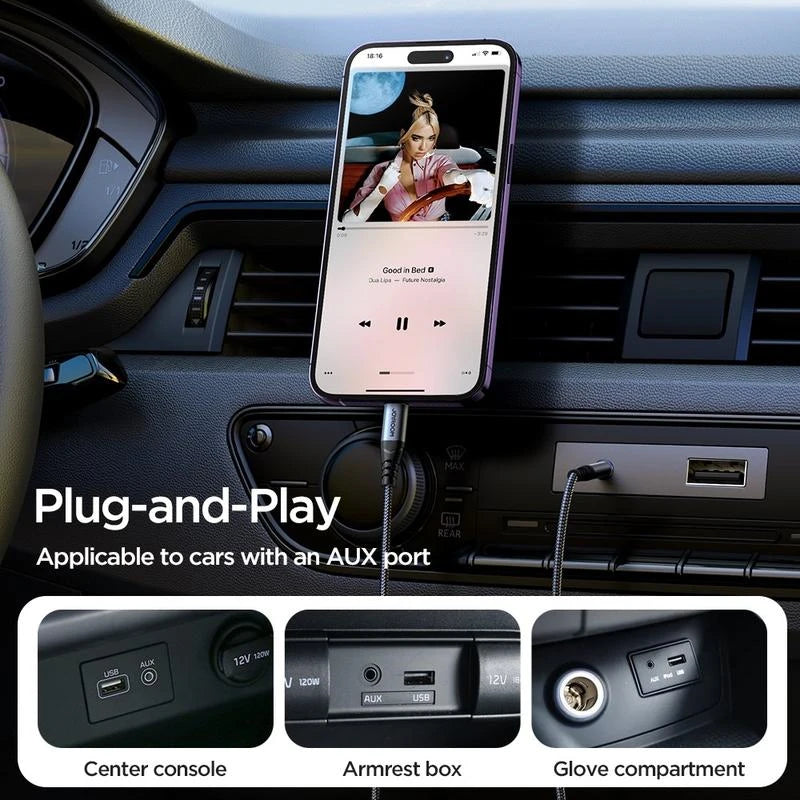 Joyroom SY-A06 1.2m Lightning to 3.5mm AUX Audio Cable - 1.2m