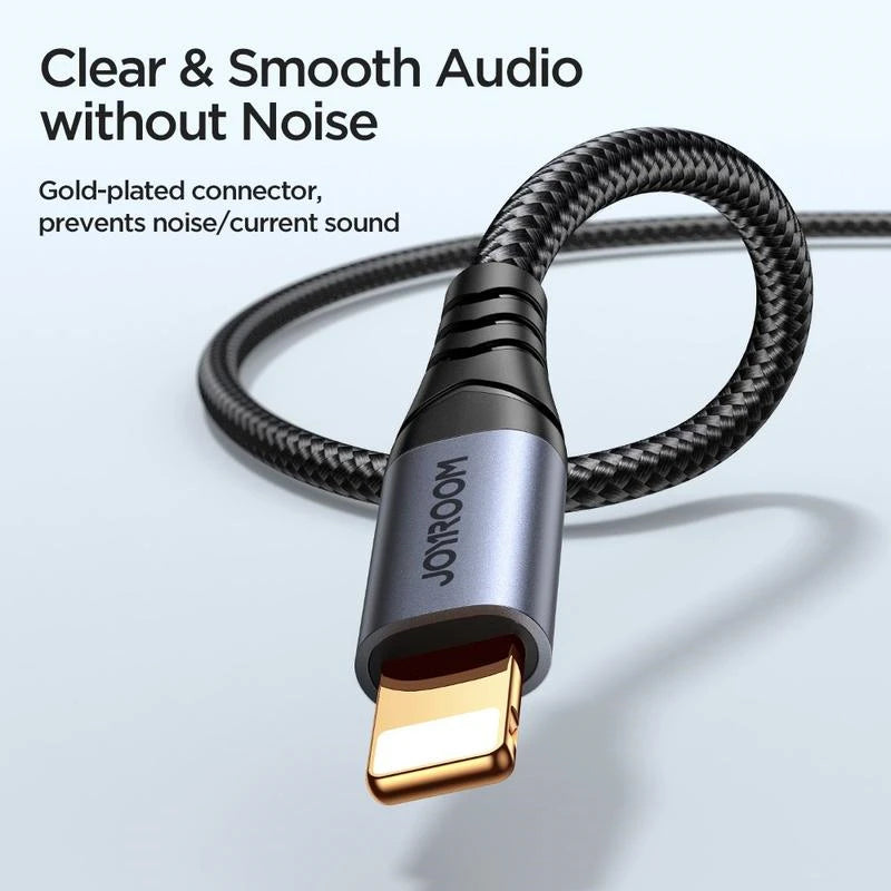 Joyroom SY-A06 1.2m Lightning to 3.5mm AUX Audio Cable - 1.2m