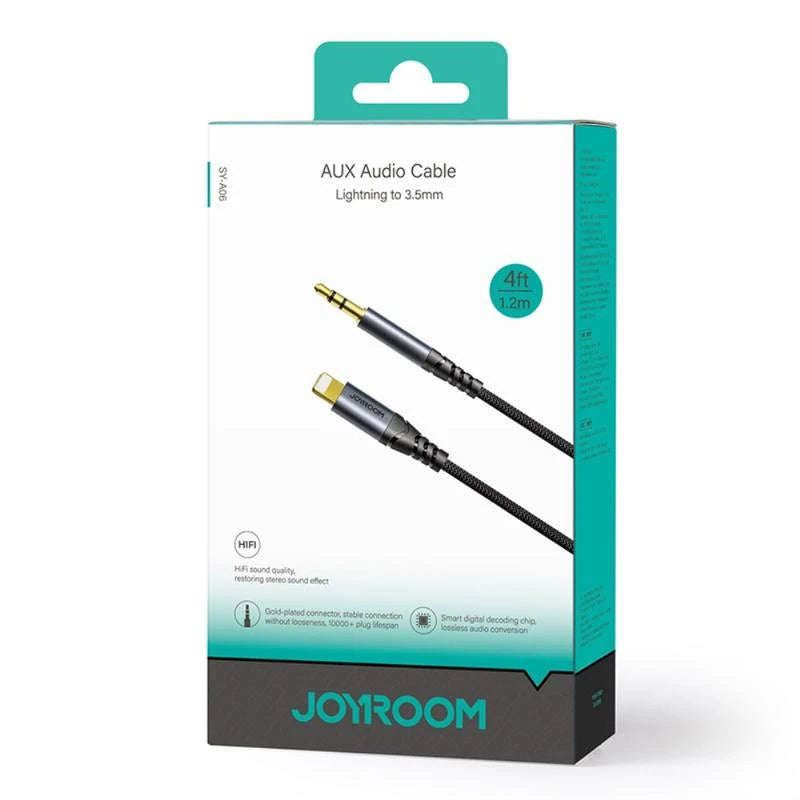 Joyroom SY-A06 1.2m Lightning to 3.5mm AUX Audio Cable - 1.2m