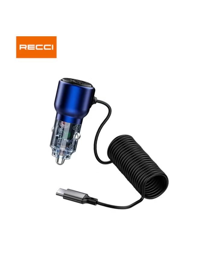 Recci RCC-N22 Car Charger Journey PD 65W + 45W Fast Charging