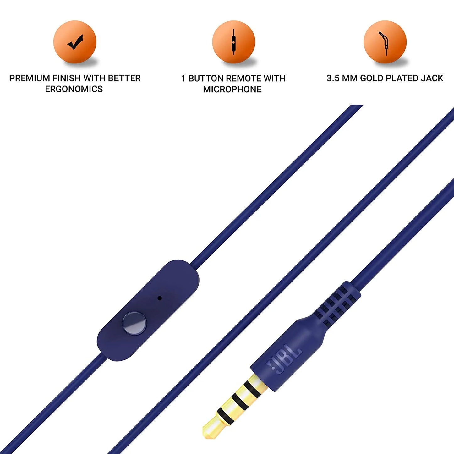 JBL C200SI Wired Earphone -Blue