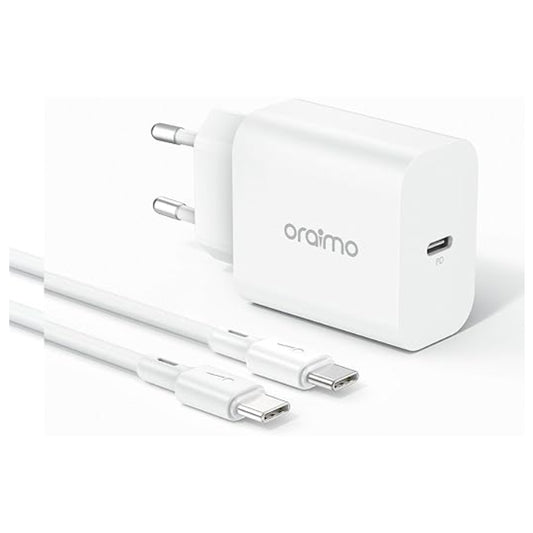 Oraimo PowerCube 20 Charger Kit OCW-E106S+CC54 20W PD - White
