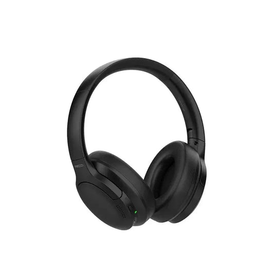 Recci Baron Series Wireless Over Ear Headphone with Mic, Noise Cancellation, Black - REP-W59