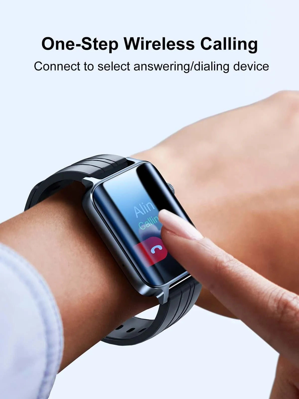 Joyroom JR-FT6 Smart Watch for Unisex, HD IPS Display, 1.85 Inch, Dark Grey
